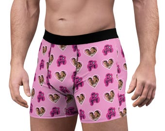 Custom Photo Men's Boxer Briefs: Personalized Novelty Gift