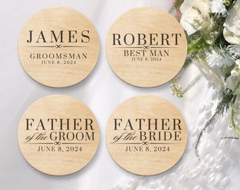 Custom Magnetic Wooden Bottle Opener, Gift for Groom, Custom Text, Corporate Gifts, Promotional Gifts, Groomsman Gifts, Wedding Favours