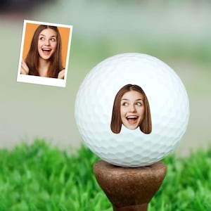 Custom Photo Golf Balls, Gift for Golf Lovers, Father&#39;s Day Gift, Gift For Dad, Gift for Groom
