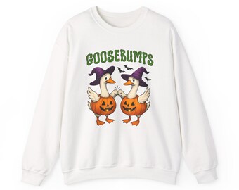 Halloween Goose Sweatshirt: Fun Spooky Season Crewneck