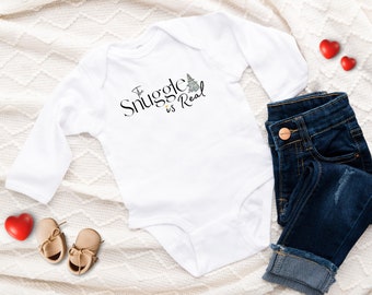 The Snuggle is Real Long Sleeve Onesie Infant