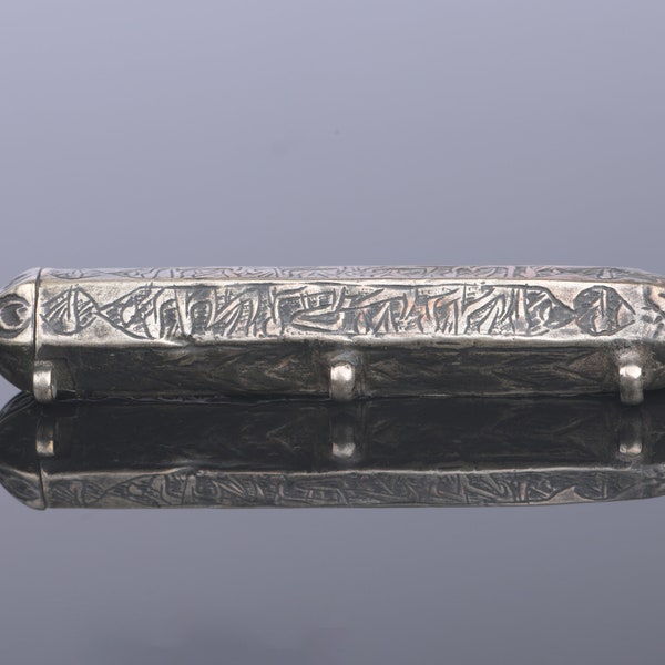 Antique Moghul Period Silver Amulet from Northern India
