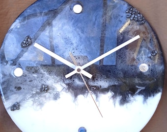 Epoxy Resin Wall Clock/Unique/Modern Wall Clock/Smooth Mechanism