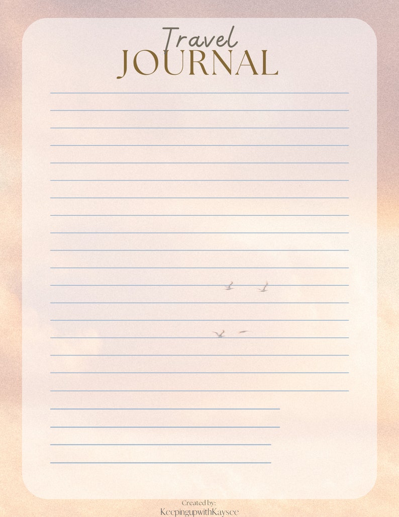 Travel Planner Travel Journal Etsy