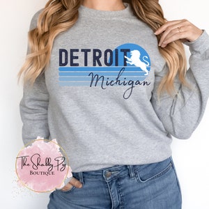 Retro Detroit Michigan | PNG Digital File | DTF File | Sublimation File