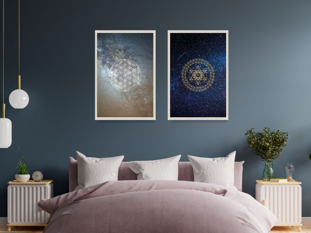 Sacred Geometry Wall Collage Set Gallery Wall Art Kit Etsy