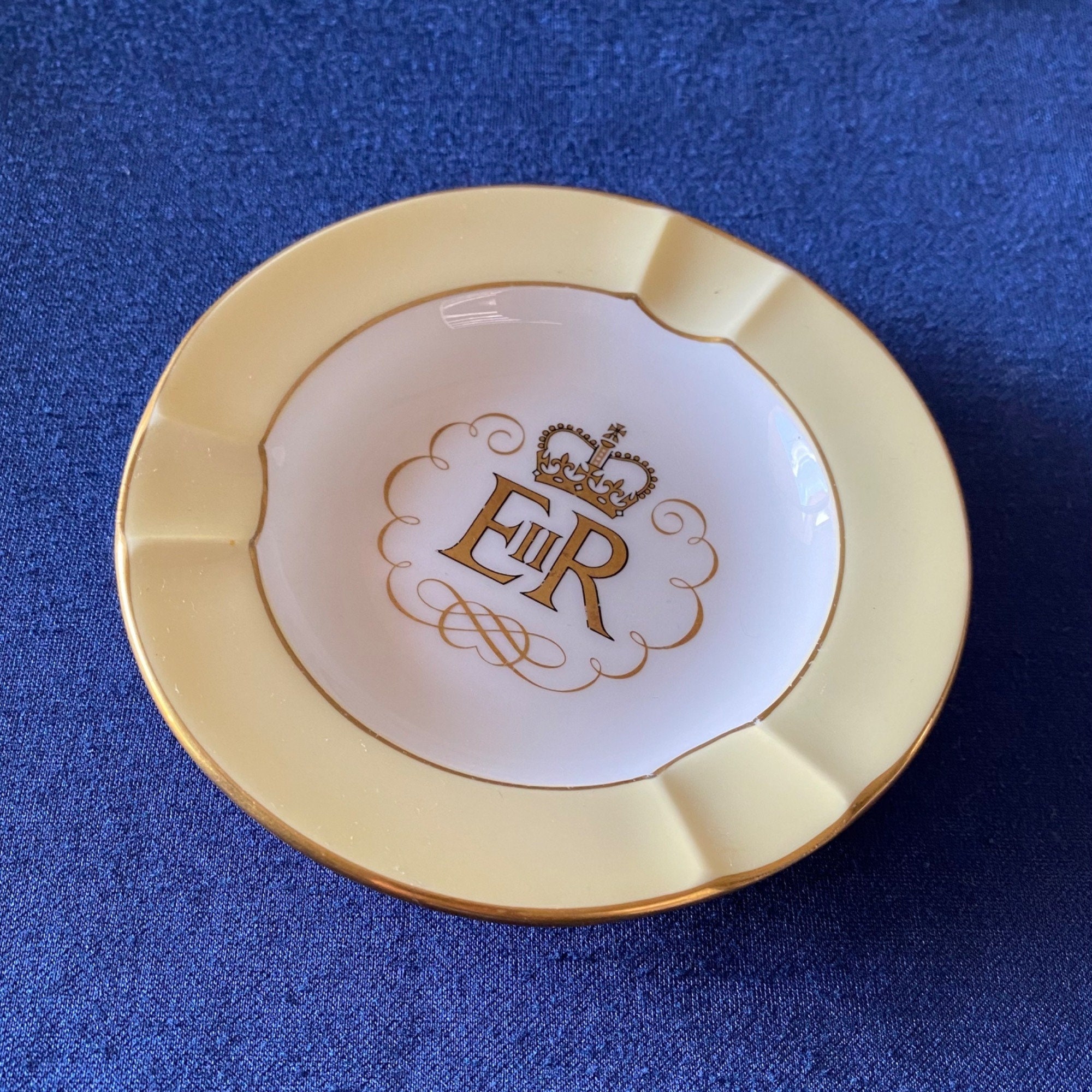 Vintage Queen Elizabeth II Wedgewood China Ashtray