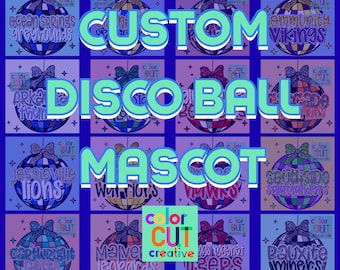 Mascota personalizada de bola de discoteca