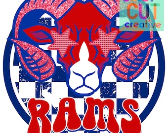 Rams Maskottchen png | digitaler Download | rot blau weiß