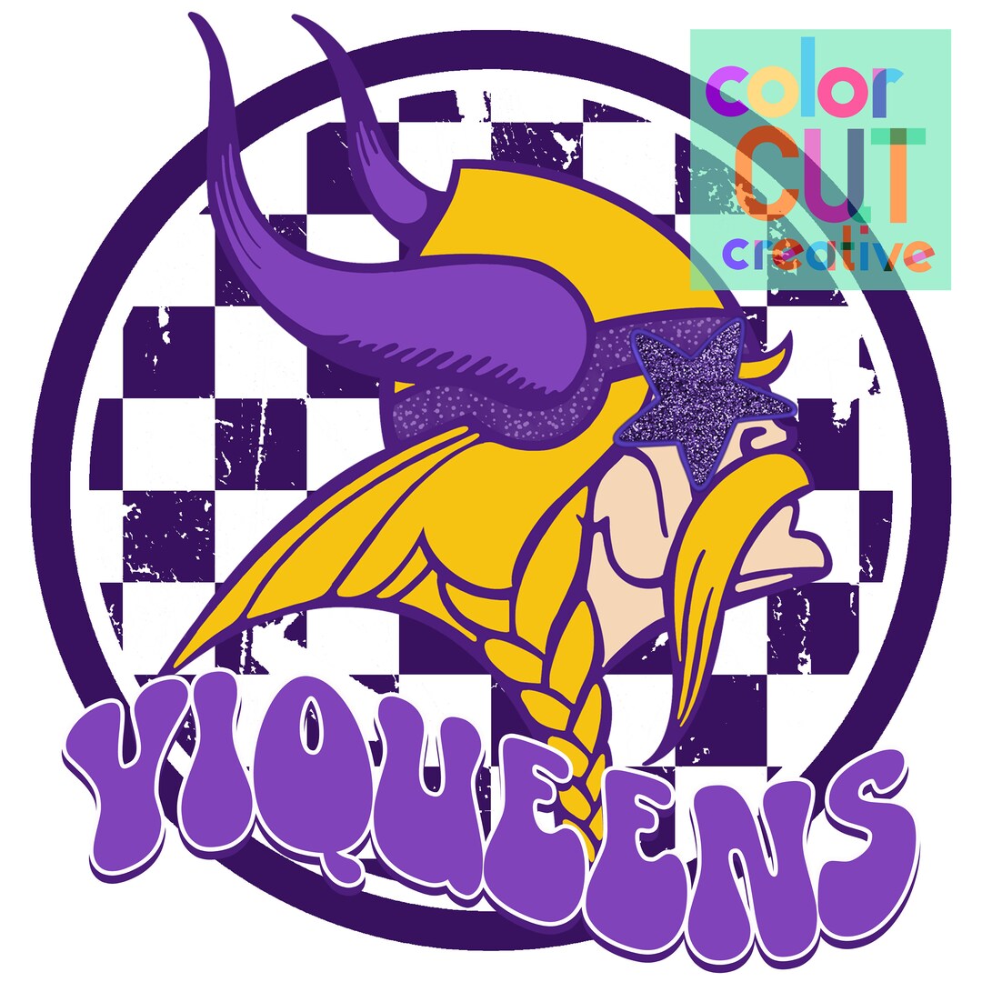 Viqueens Preppy Mascot Png Digital Download Purple Gold - Etsy