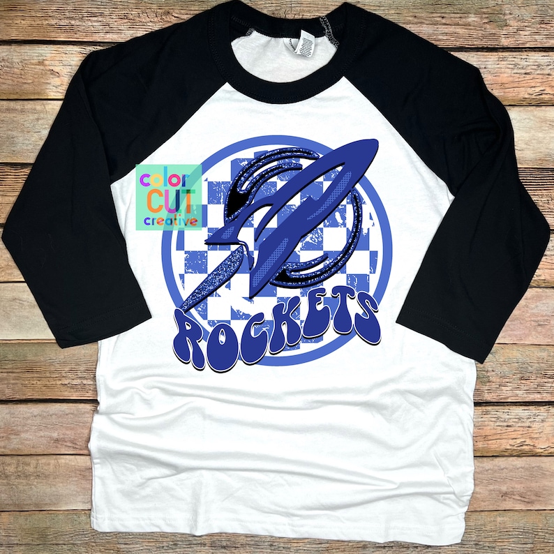 Preppy Rockets Rockets Preppy Mascot Png | Digital Download | Royal Blue Black White ...
