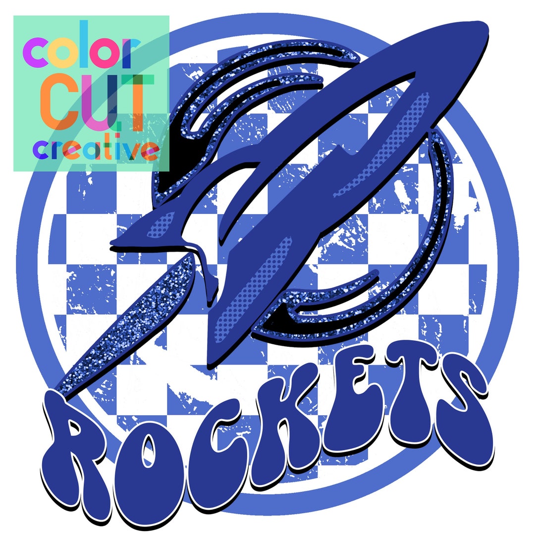 Preppy Rockets Rockets Preppy Mascot Png | Digital Download | Royal Blue Black White ...