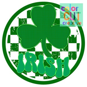 Irish preppy mascot png | digital download | kelly green glitter dot