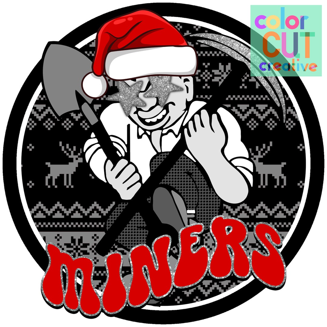 Fairisle Christmas Miners Mascot Png Digital Download Etsy