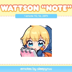 Apex Legends: Cute Wattson NOTE Emote | Twitch & Discord