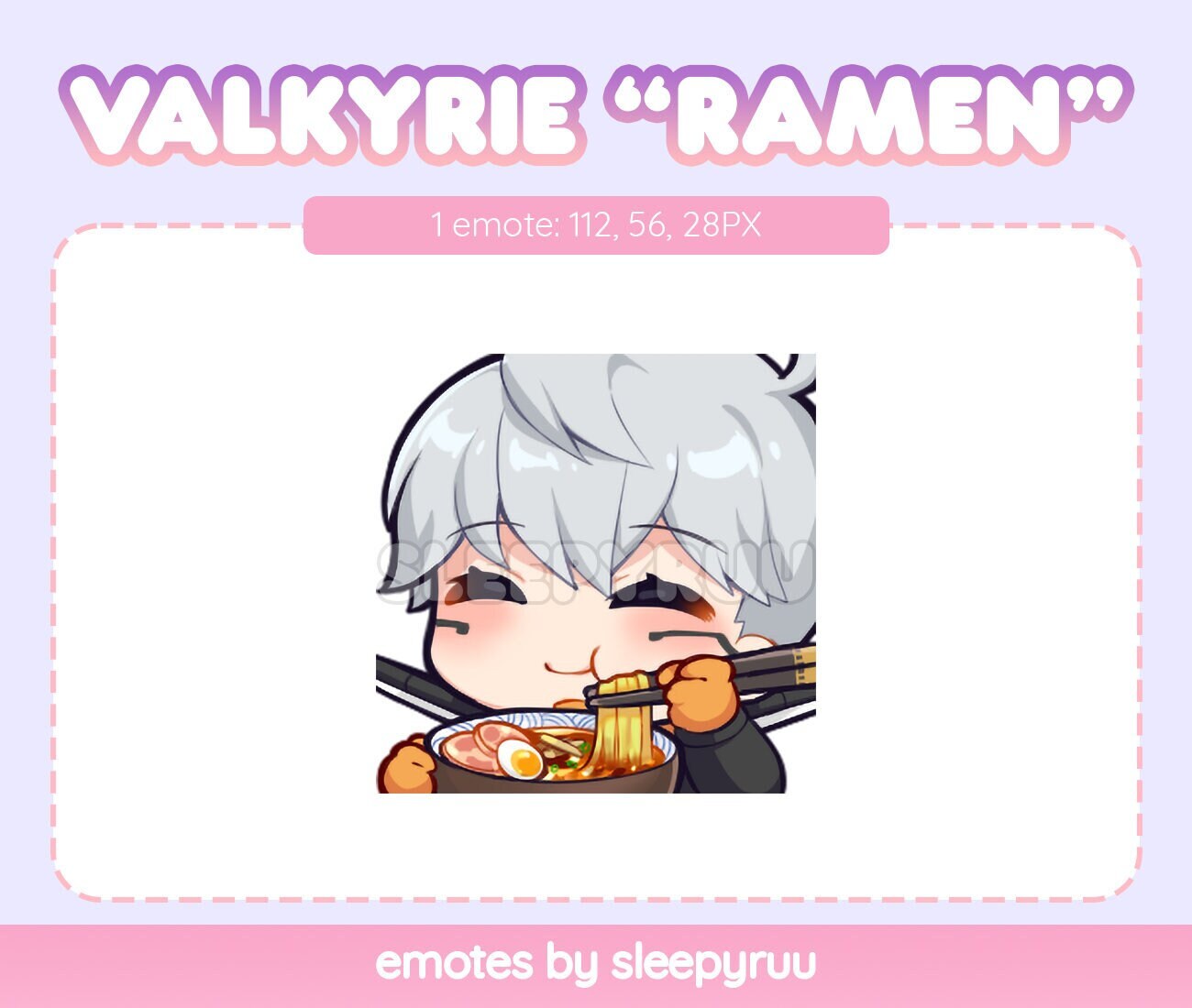 Apex Legends: Cute Valkyrie RAMEN Emote | Twitch & Discord