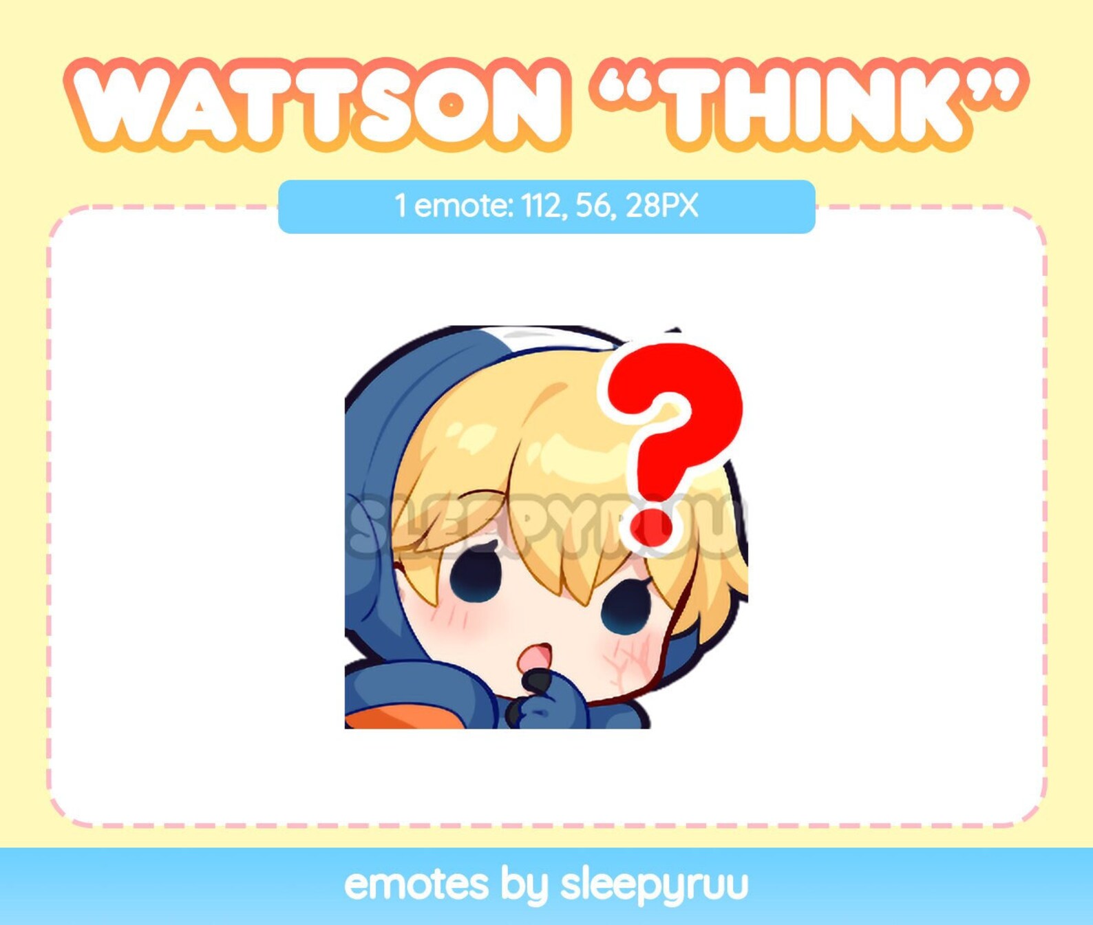 Apex Legends: Cute Wattson THINK Emote | Twitch & Discord - Etsy