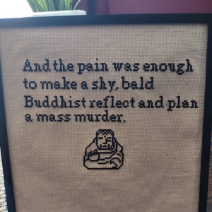 The Smiths Quote Cross Stitch Pattern