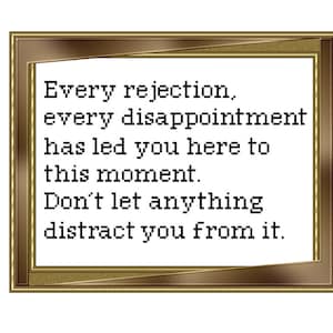 Everything, Everywhere All At Once Cross Stitch Pattern: &quot;Every Rejection...&quot;