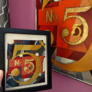 I Saw the Figure Five In Gold by Charles Demuth Cross Stitch Pattern