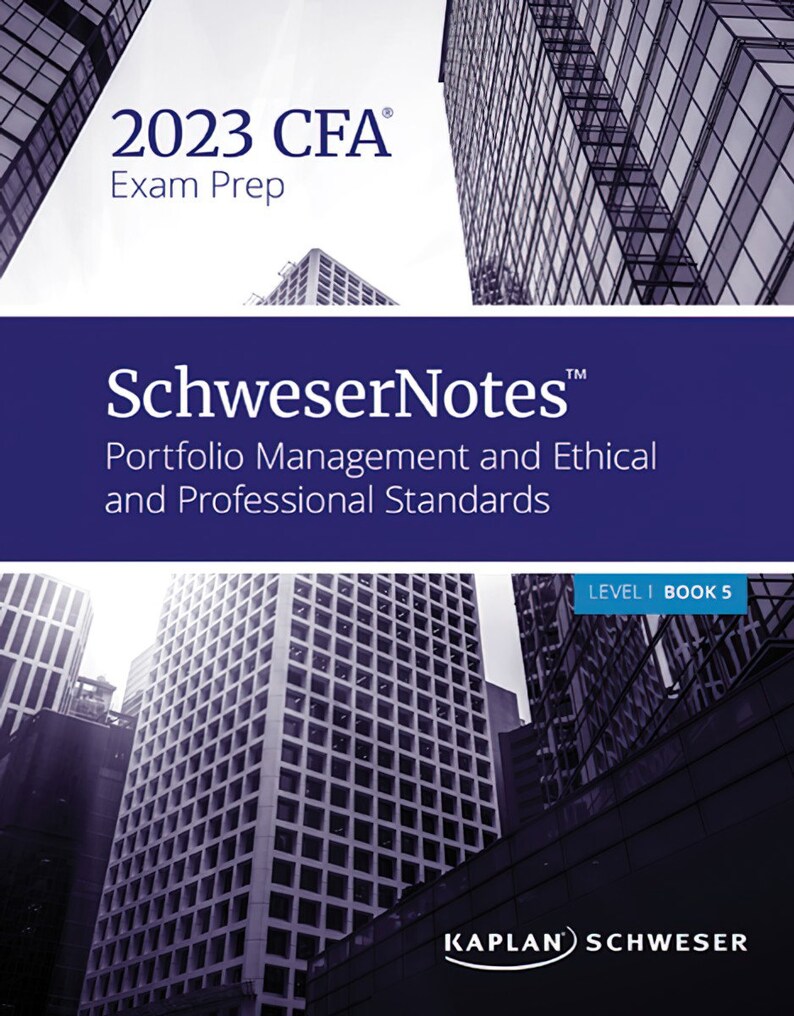 2023 CFA Level 1 Schweser Notes book 1 to 5 & Quicksheet Etsy Australia