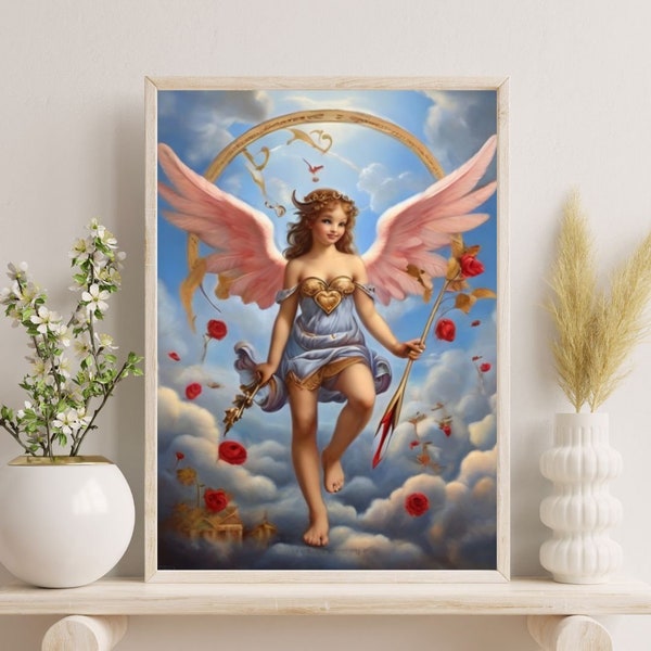 Fairy, fairy art, wall art printable, decoration, girl, bedroom, children, digital art