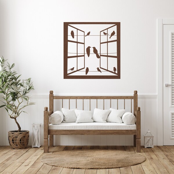 Outdoor Metal Wall Art Etsy