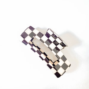 Checkered Pattern Claw Clip | Festival accessories | Hair accessories | Cute claw clip | Hair Clip