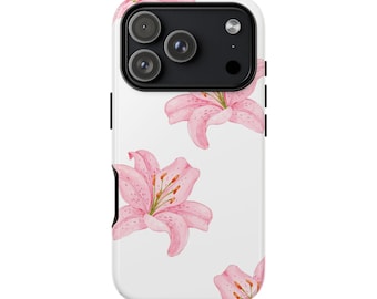 Just The Lilies Phone Case,Tiger Lily Floral iPhone Case,Lily Aesthetic Cover,Floral Phone Case,iPhone 17 16 15 14,Samsung Galaxy S25 S24