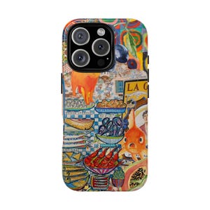 Spaanse zomervakantie collage telefoonhoesje, European Aesthetics telefoonhoesje, schattig en trendy, preppy, iPhone 16 15 14 13 12 11 Pro Max 8 Plus X