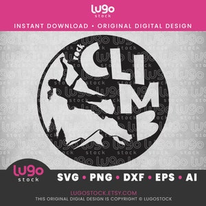 Woman Rock Climbing Svg | Female Girl Rock Climber Silhouette | Bouldering | INSTANT DIGITAL DOWNLOAD | svg, png, dxf, eps, ai | Cricut svg
