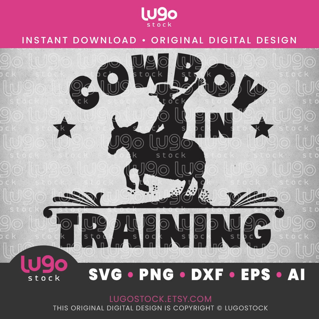 Cowboy in Training SVG | Rodeo Mutton Bustin | Sheep Riding Silhouette ...