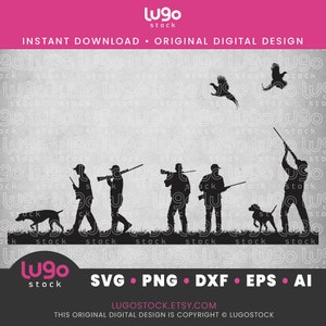 Pheasant Hunting SVG | Bird Hunter Silhouette | Pheasant Svg | Upland Game Svg | DIGITAL DOWNLOAD | svg | png | dxf | eps | ai | Cricut svg
