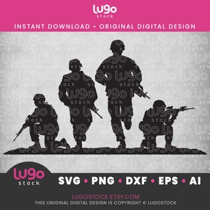 Military Svg | Soldier Silhouette | US Soldier Svg | Veteran Svg | Instant DIGITAL DOWNLOAD | svg | png | dxf | eps | ai | Cricut svg