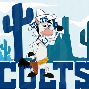 Indiana Colts, In, NFL, Quick Draw Fan Art - DIGITAL PRINT
