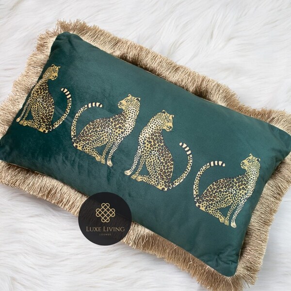 Leopard Throw Pillow Etsy