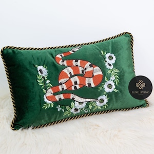 Snake Gucci Pillow Etsy