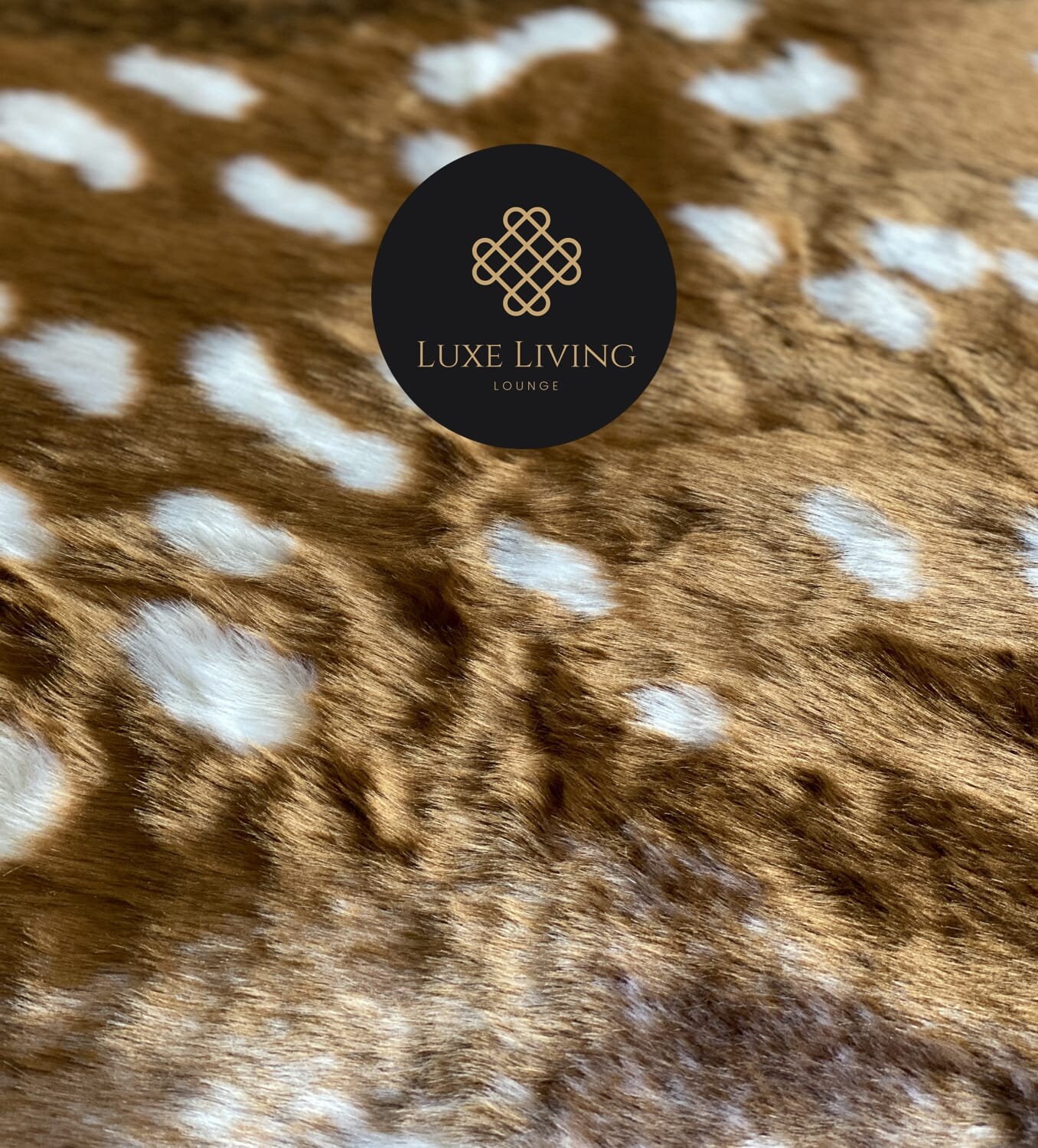 Faux Axis Deer Hide Rug | Rustic Luxe Throw, 5x6 Ft - Etsy