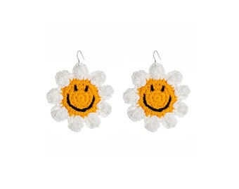 Yellow Sunflower Earrings: Niche Design, High-End, Sweet, Clip-on