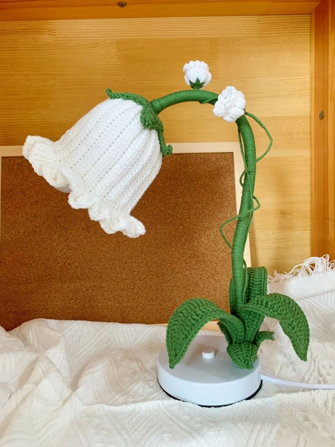 Crochet Lily of the Valley Lamp Patterncrochet Flower Lampcrochet Lily Night Lampchristmas