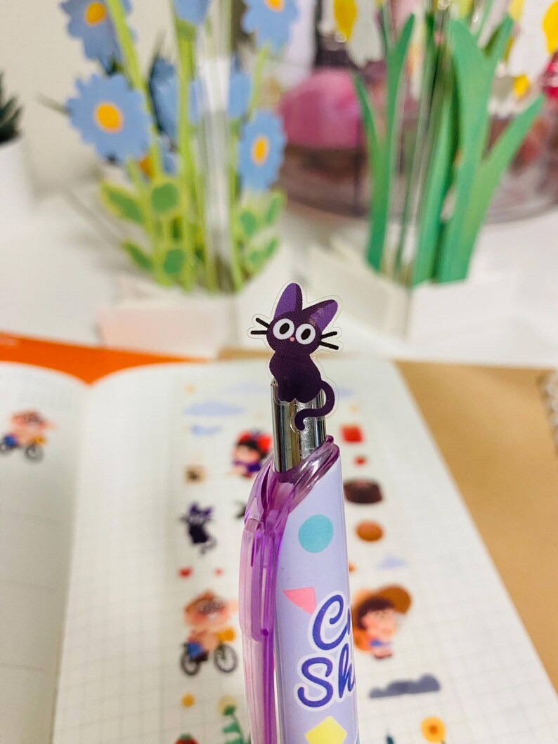 Kiki klistermärkesark | Genomskinliga vattentäta glansiga klistermärken, Bujo Kawaii Stationery bild 8