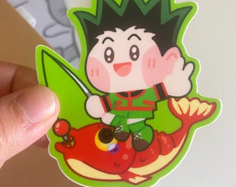 Pegatina troquelada de Gon / Anime mate impermeable / HXH