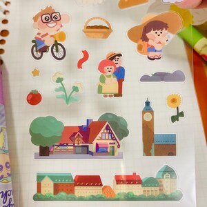 Kiki klistermärkesark | Genomskinliga vattentäta glansiga klistermärken, Bujo Kawaii Stationery bild 5