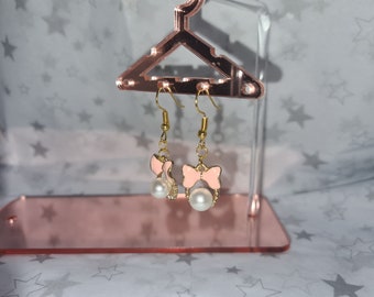 Bow Pearl Earrings