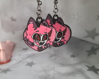 Hazbin Hotel Radio Demon Earrings