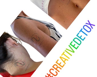 DETOX FUN Tattoos - happy and conscious in relationship - Magical You Tattoo
