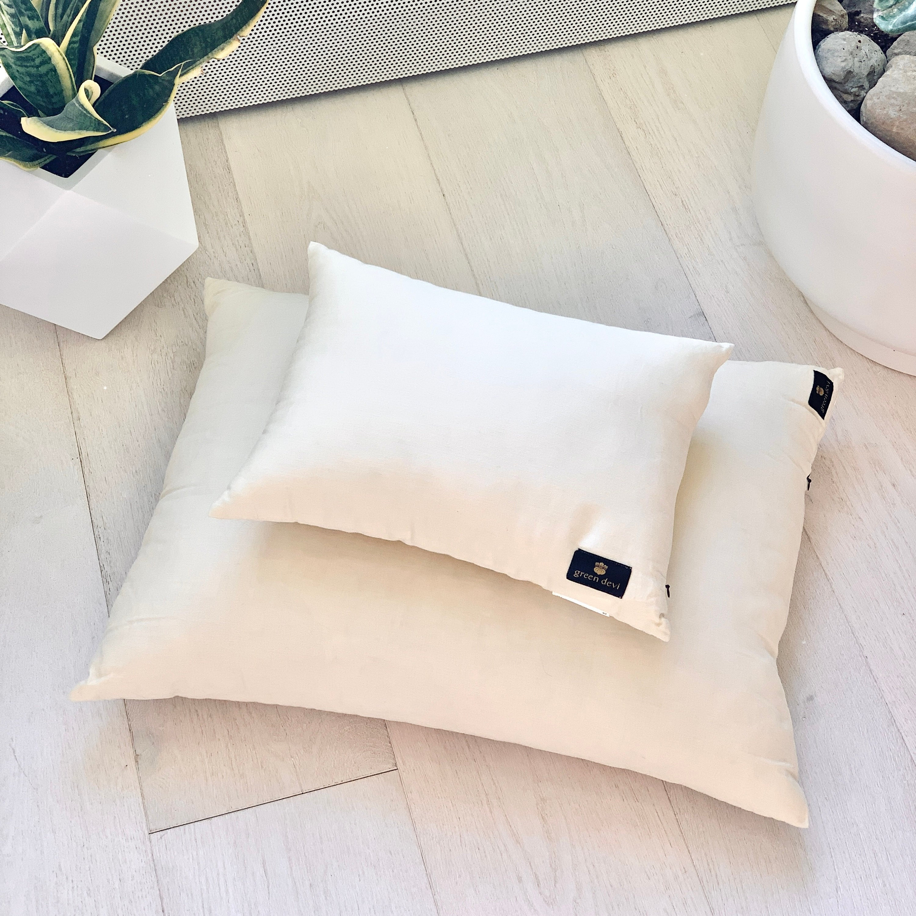 Throw Pillow Insert Organic Cotton and Kapok - Euro Sizes - Premium Plant  Based