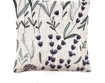 Linen Sachet Lavender Buds Eco Print