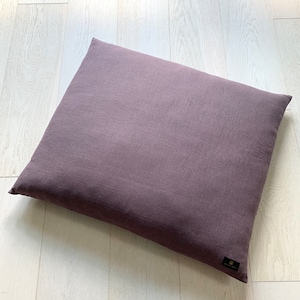 ZABUTON Wisteria Linen + Kapok Handmade Meditation Cushion Meditation Pillow Kapok Pillow Yoga Cushion Floor Pillow Sustainable Eco Friendly