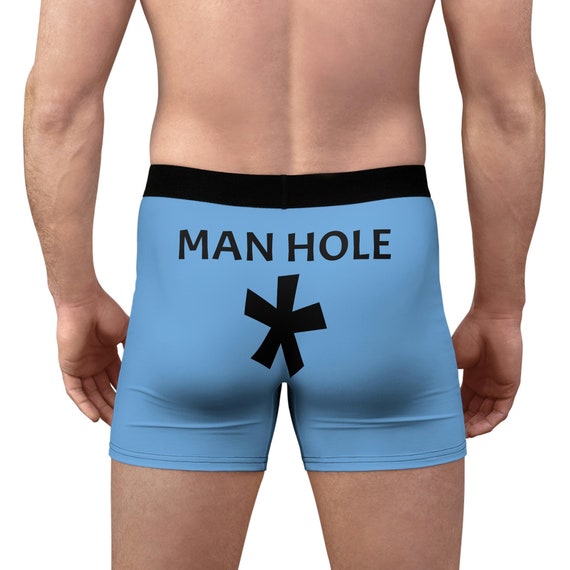 Man Hole, Men's Boxer Briefs, Gag Gift, Fundies, Undies, Underwear -  UK